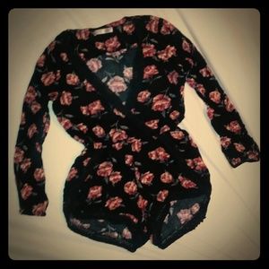 Floral jumper shorts